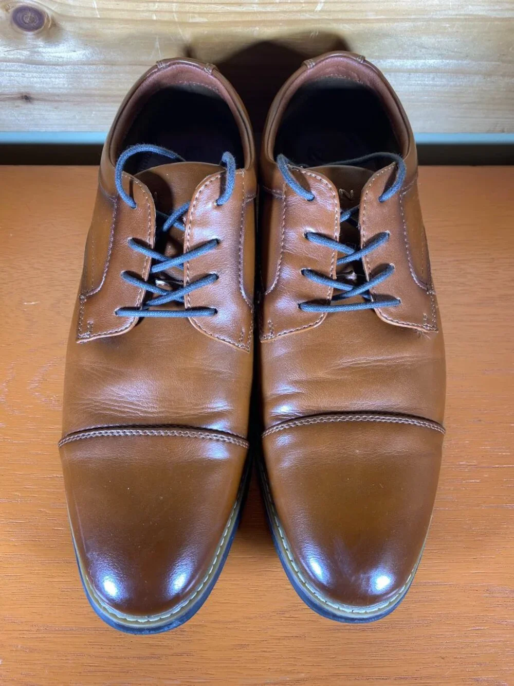 Nunn Bush Carmelo Cap Toe Oxford Size 11 Wide # 81511221 Leather Insoles
